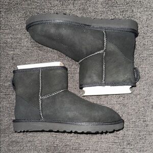 NEW IN BOX UGG Black Classic Ankle Boots
